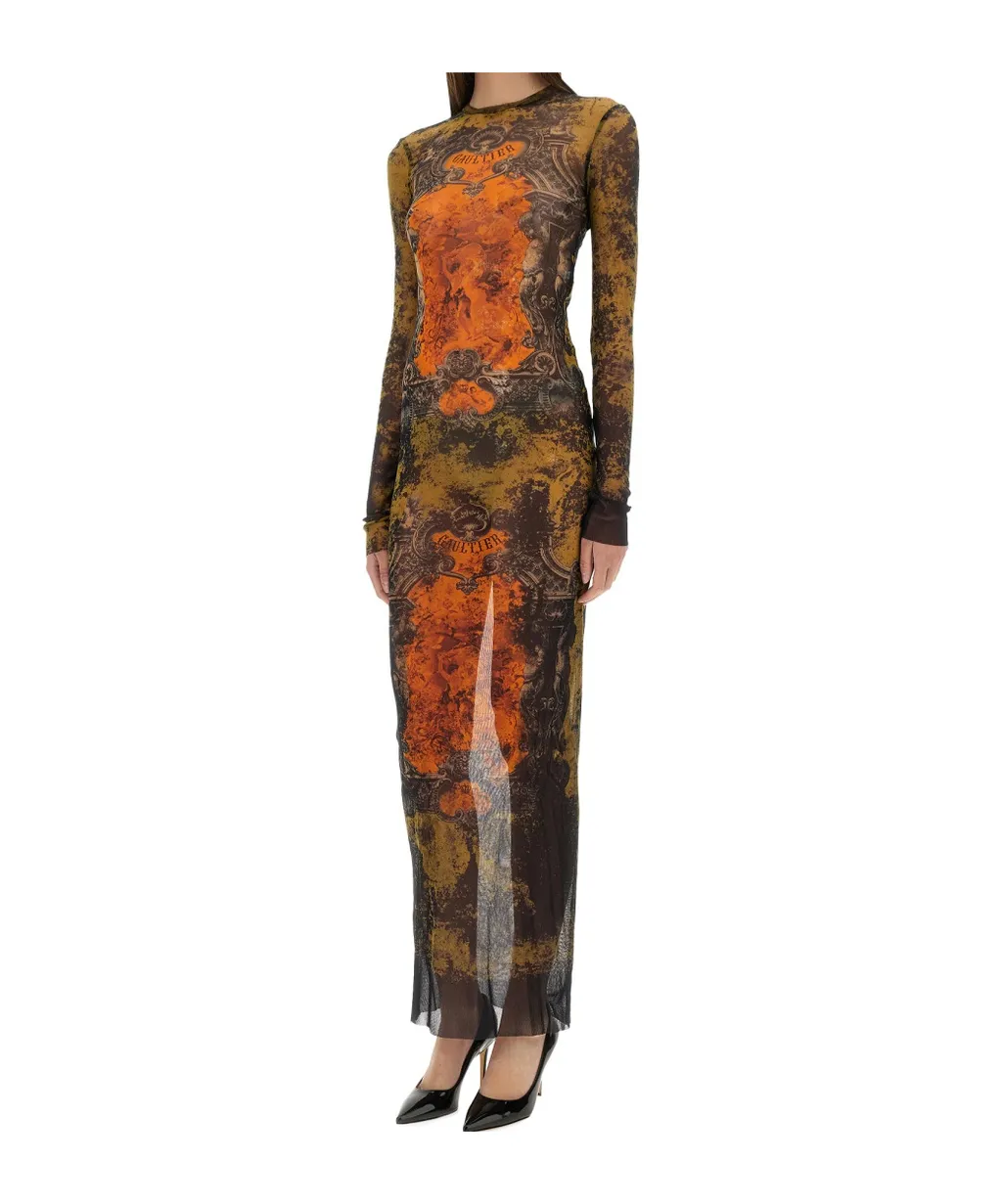 Printed Long Dress