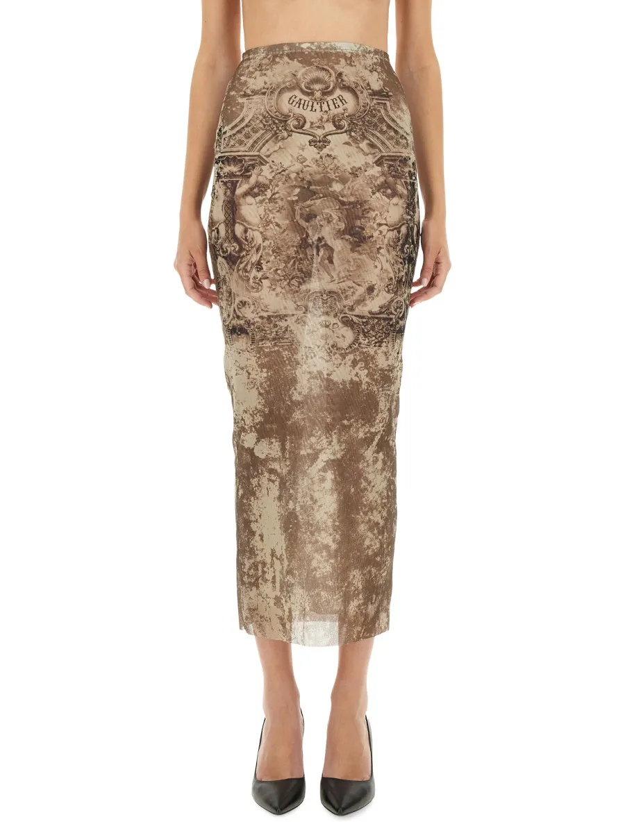 Logo Printed Skirt