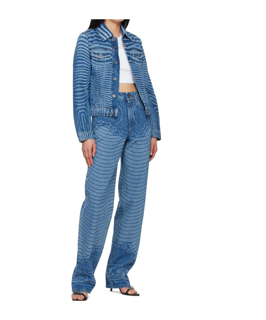 Printed Denim Jacket