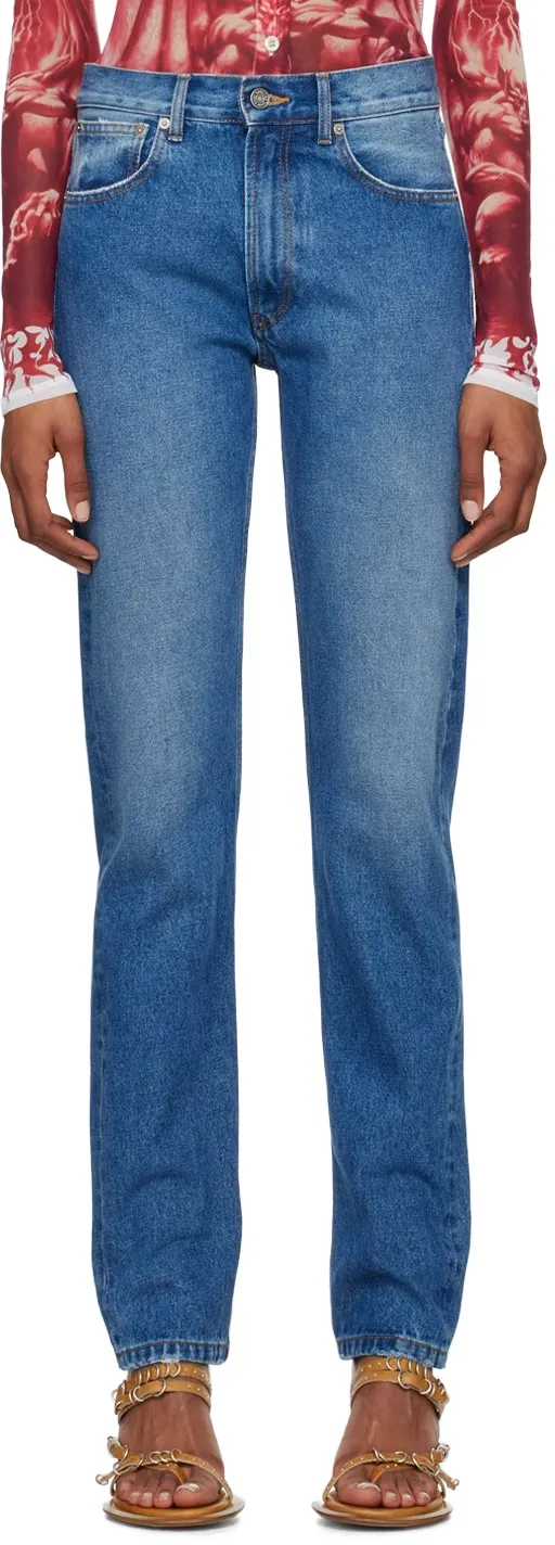 Washed Tapered Jeans