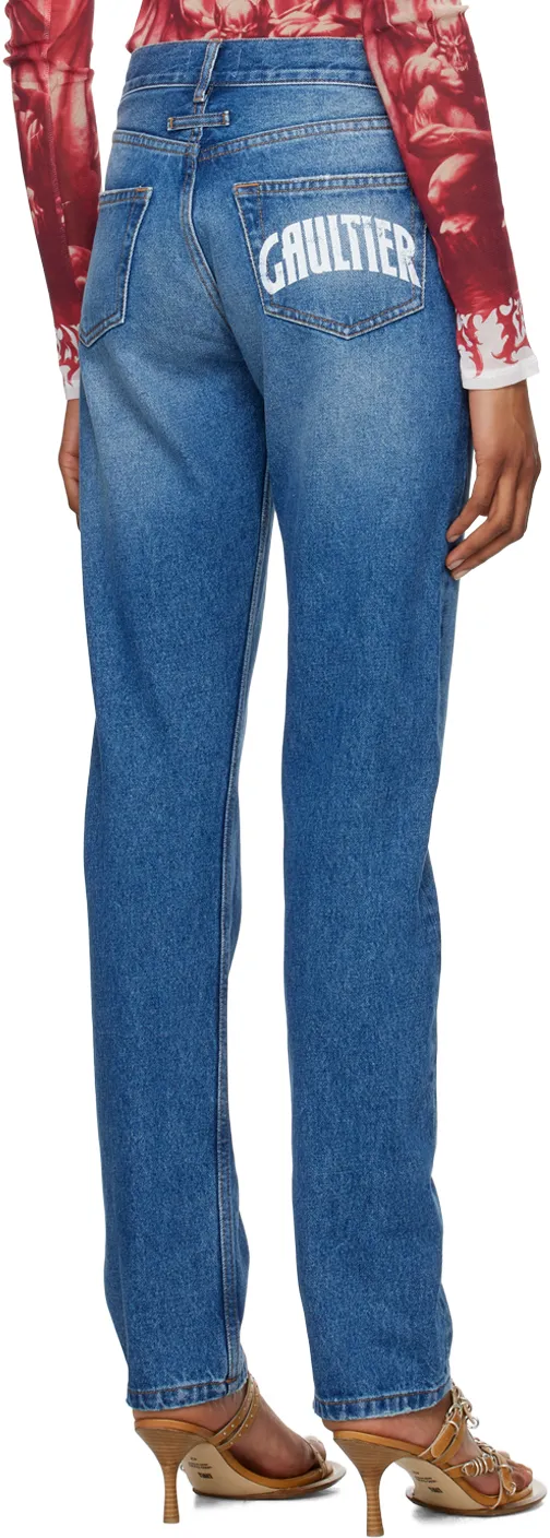 Washed Tapered Jeans