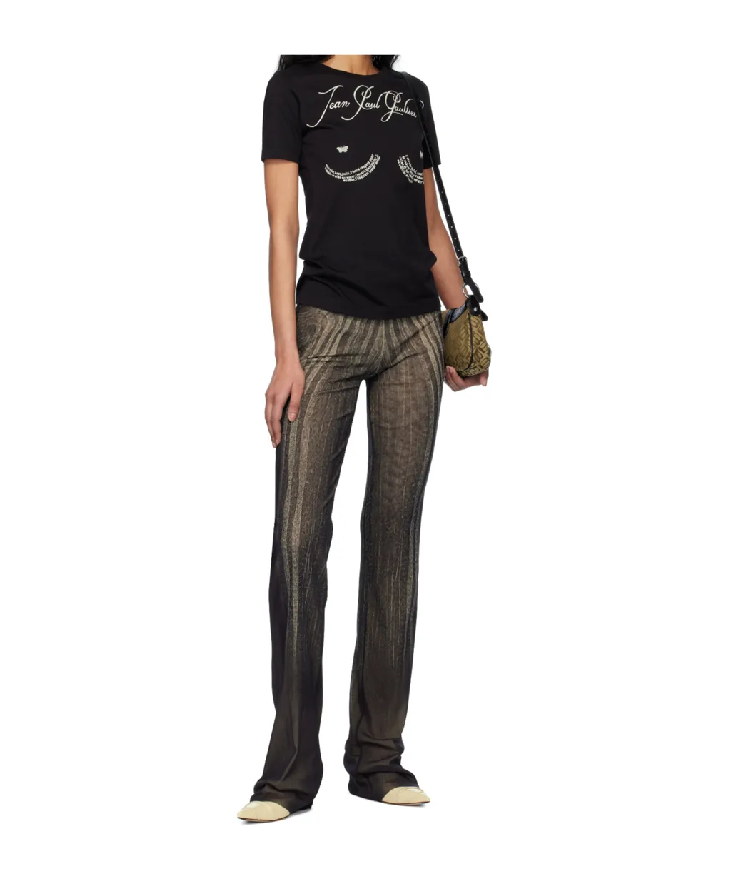 Spiral-Print Trousers