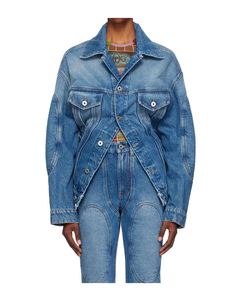 Lacing Denim Jacket