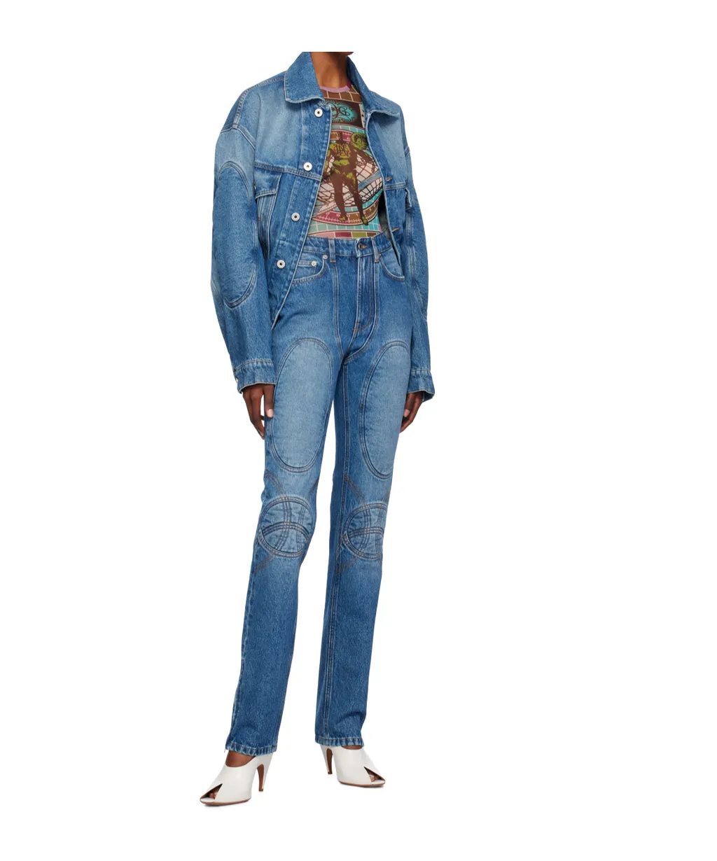 Lacing Denim Jacket
