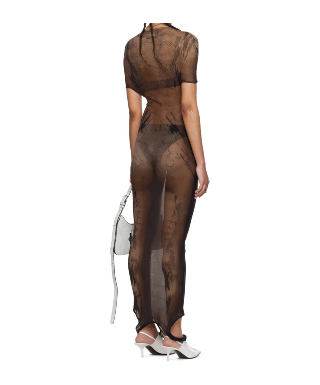 Graphic Printed Maxi Dress