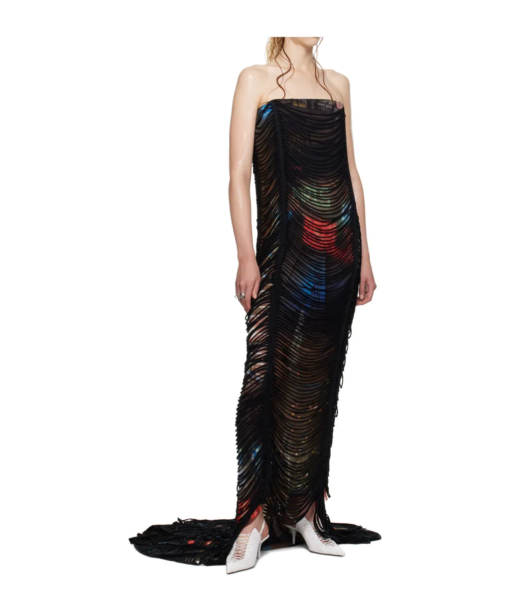 Olive Strapless Gown