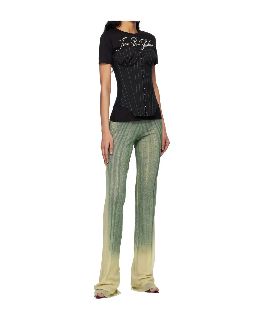 Spiral-Print Trousers