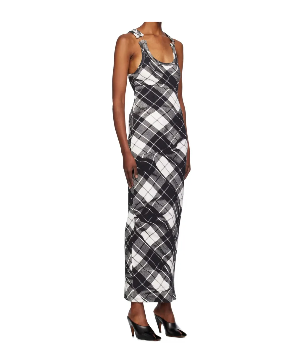 Check Pattern Print Dress