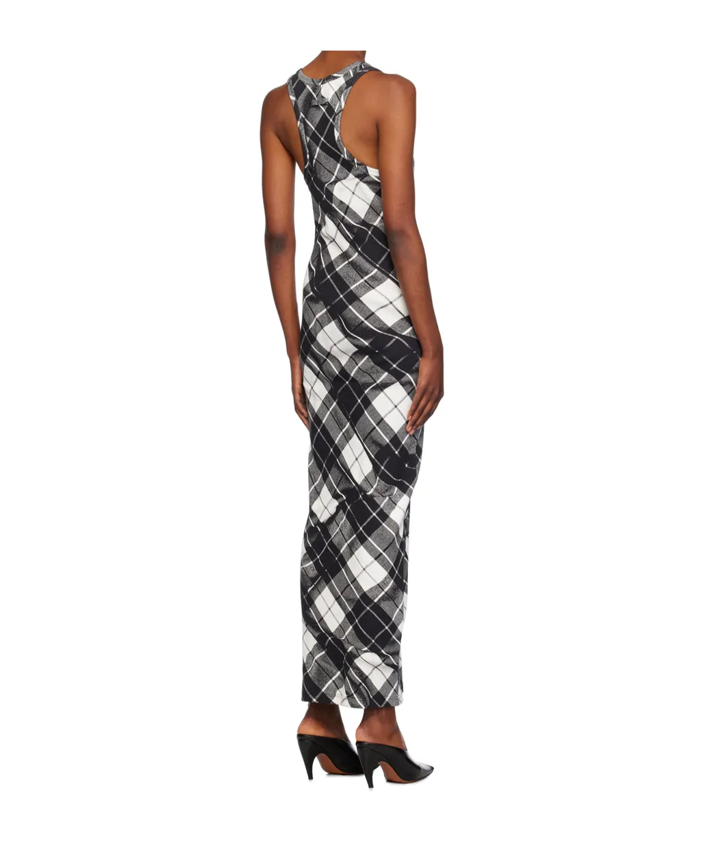 Check Pattern Print Dress