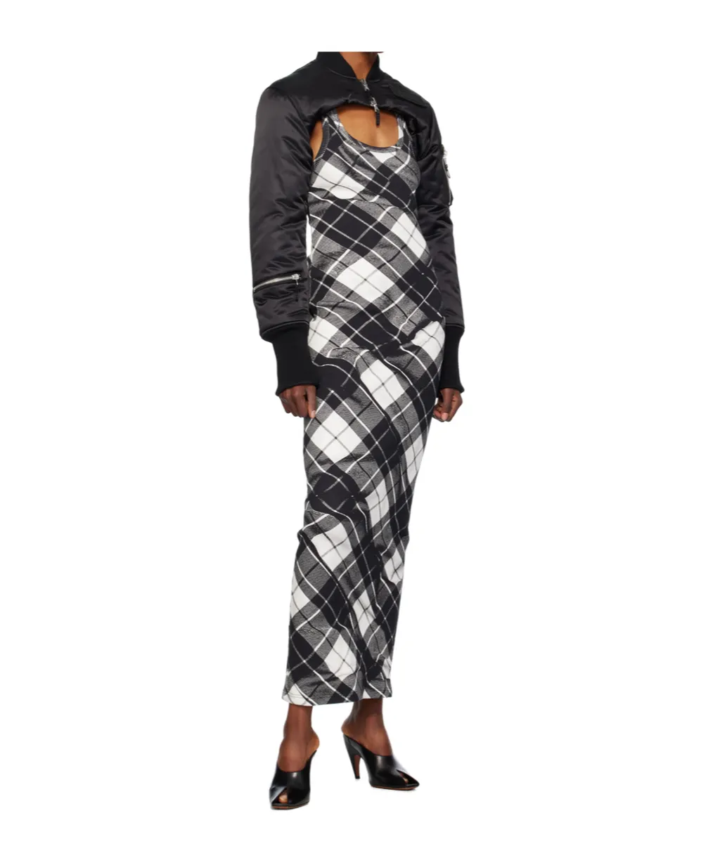 Check Pattern Print Dress