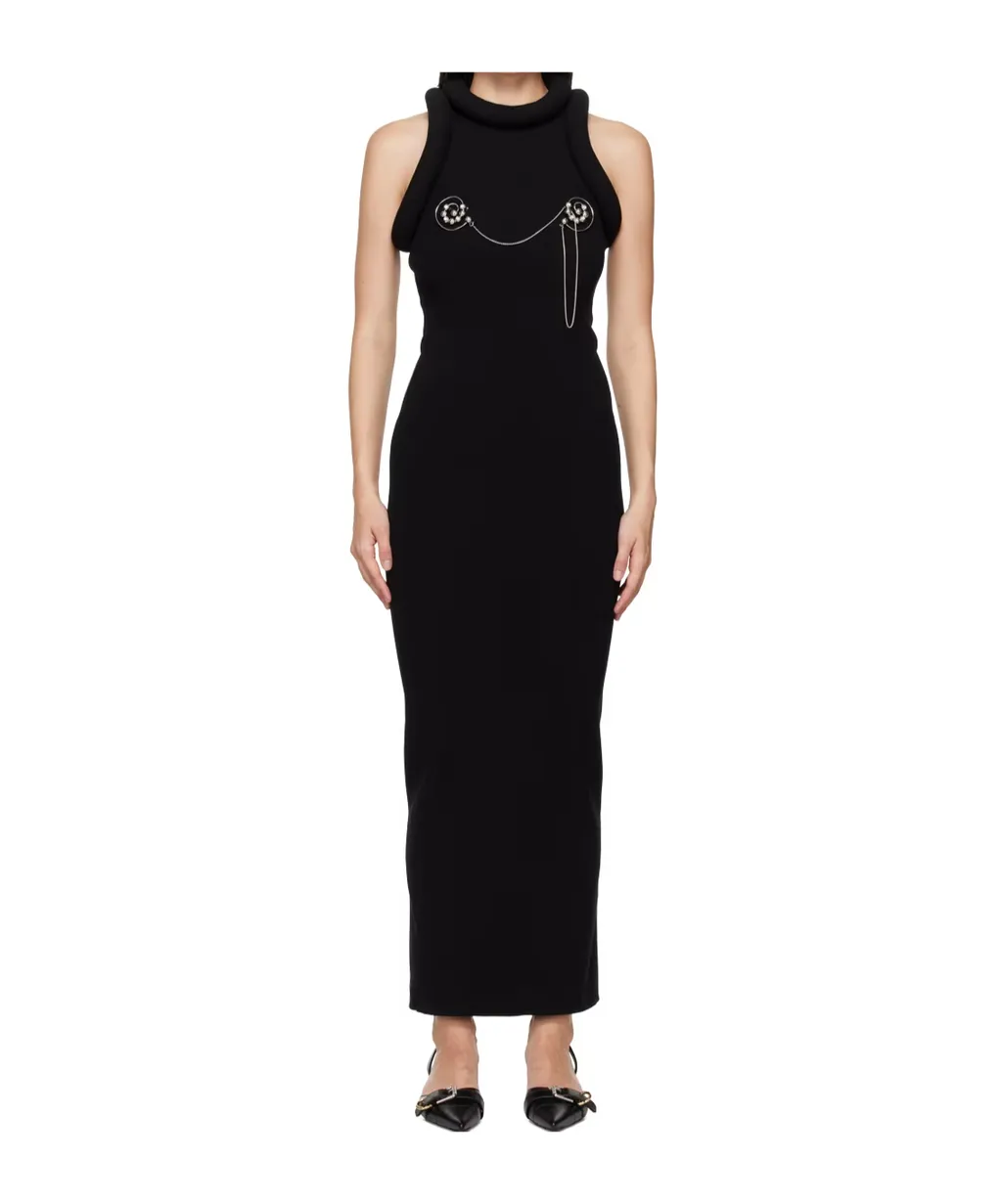 3D-Knit Maxi Dress
