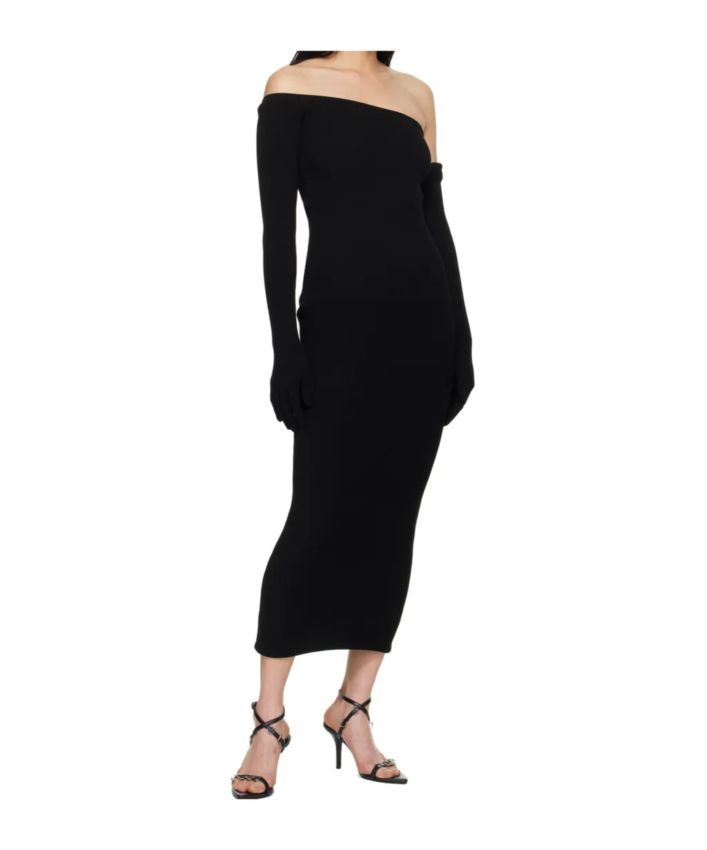 Asymmetric Neckline Dress