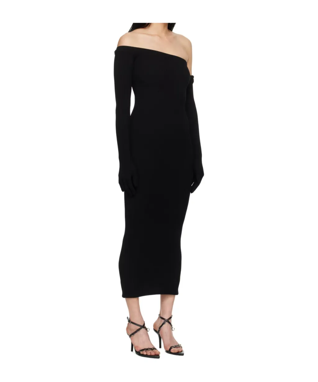 Asymmetric Neckline Dress