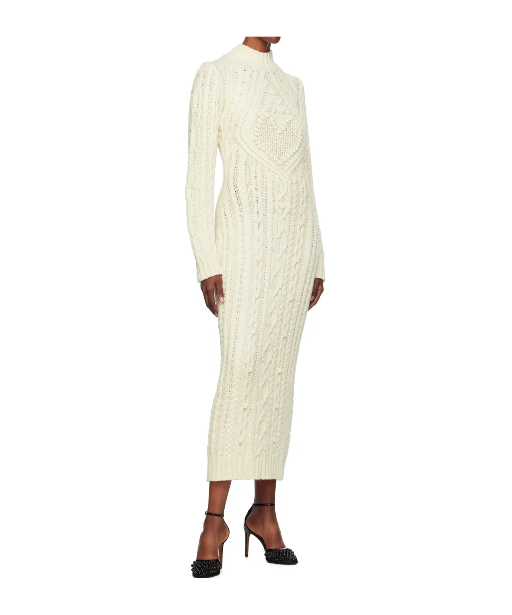 Knitted Long-Sleeved Dress