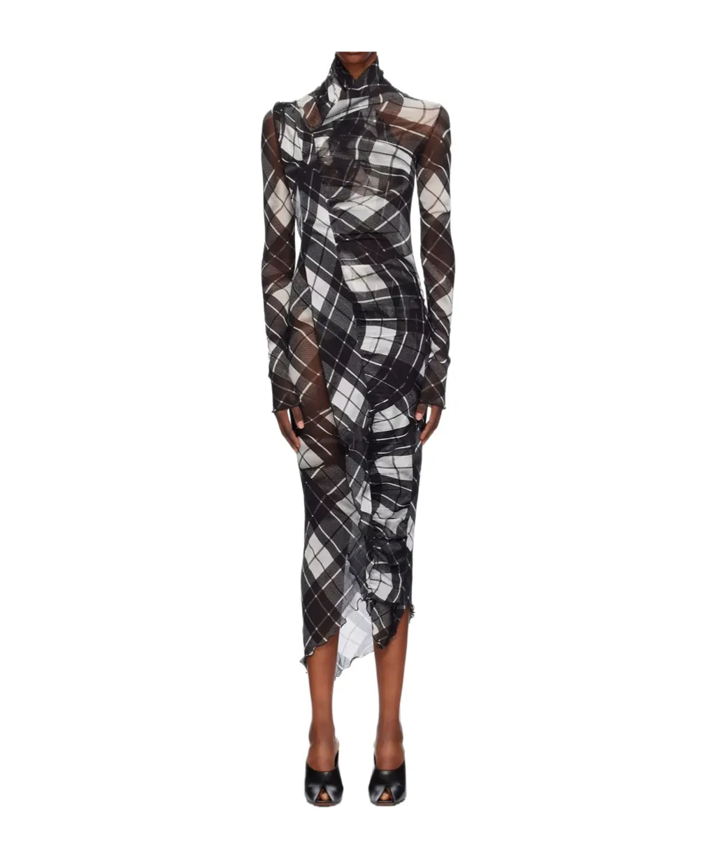 Check Pattern Dress
