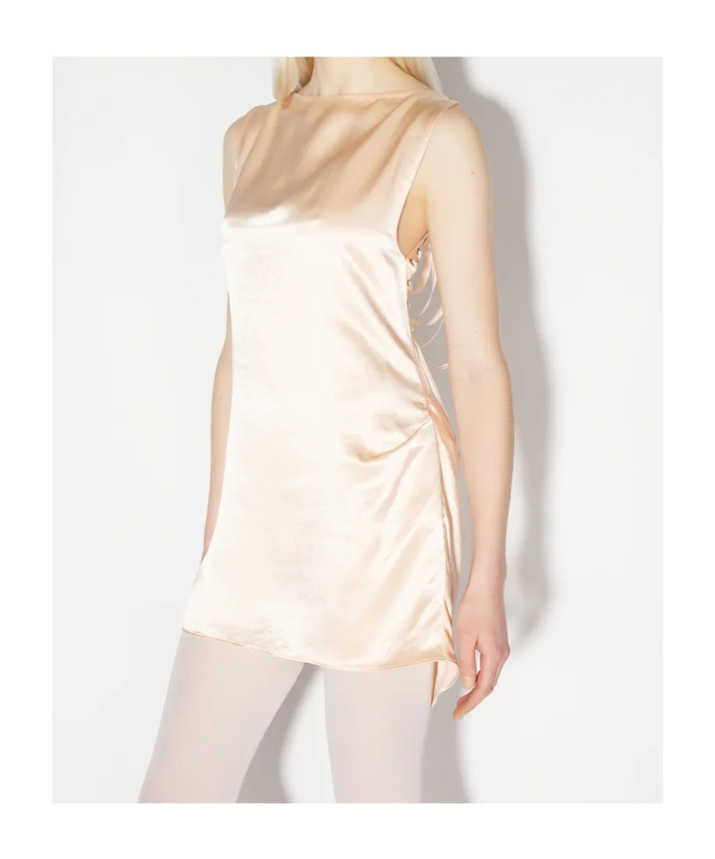 Cowl-Effect Mini Dress