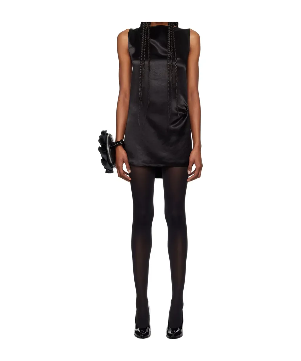 Corset Lacing Satin Minidress