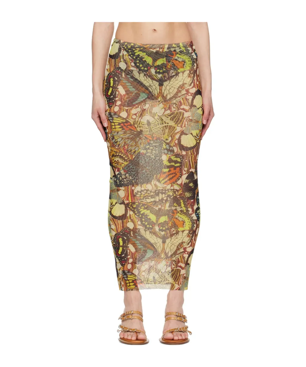 Graphic Print Skirt