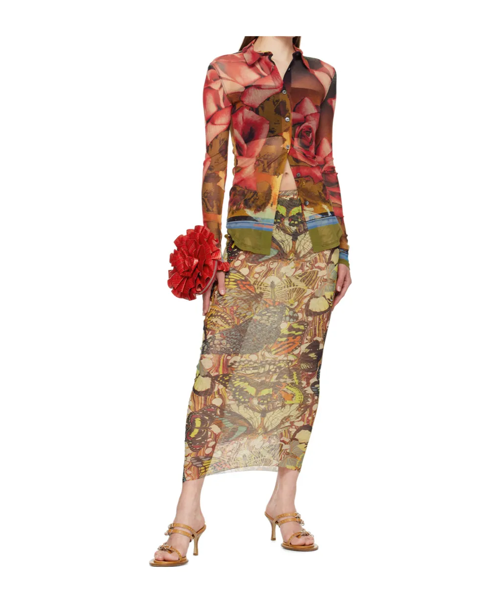 Graphic Print Skirt
