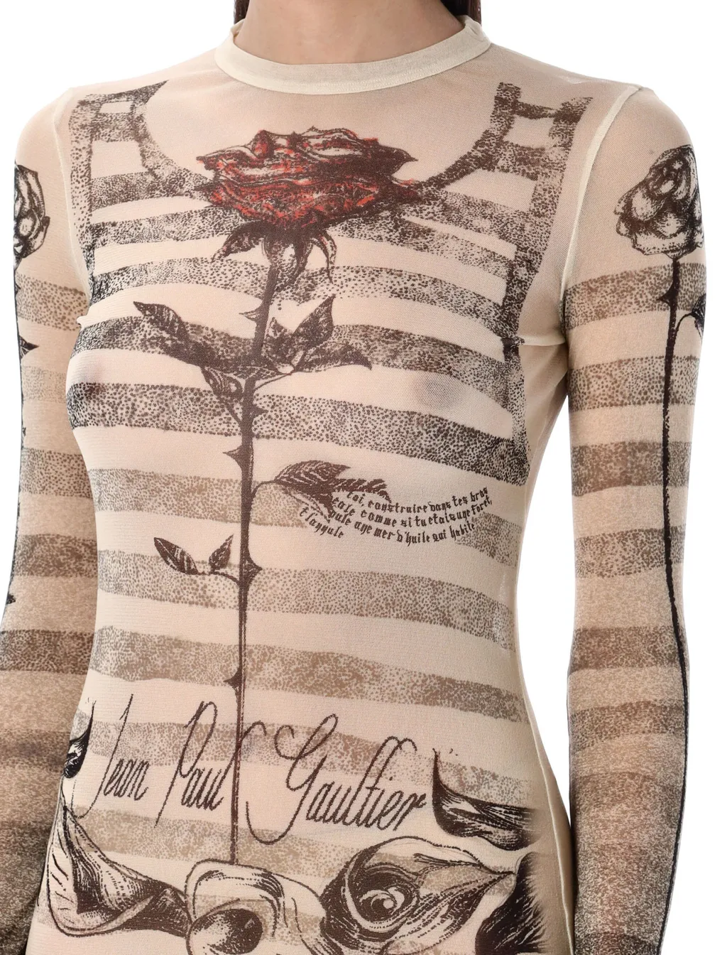 Tattoo MariniÈRe Crewneck Maxi Dress