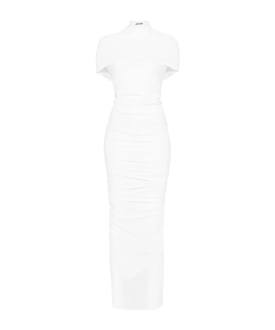 Jersey Double-Layer Maxi Dress