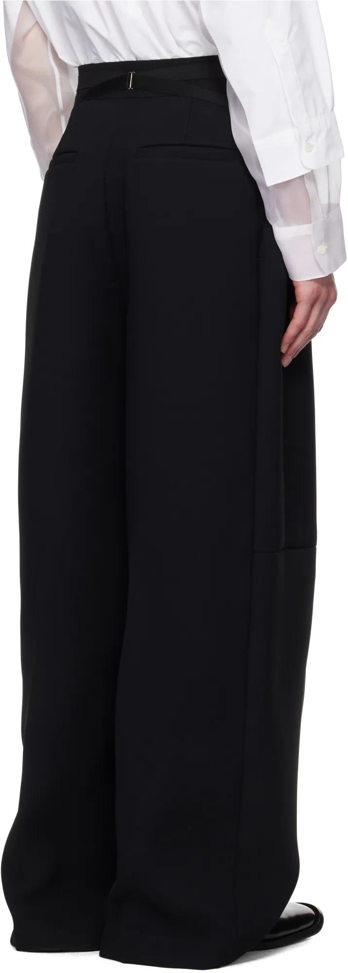Bonded Crepe Trousers