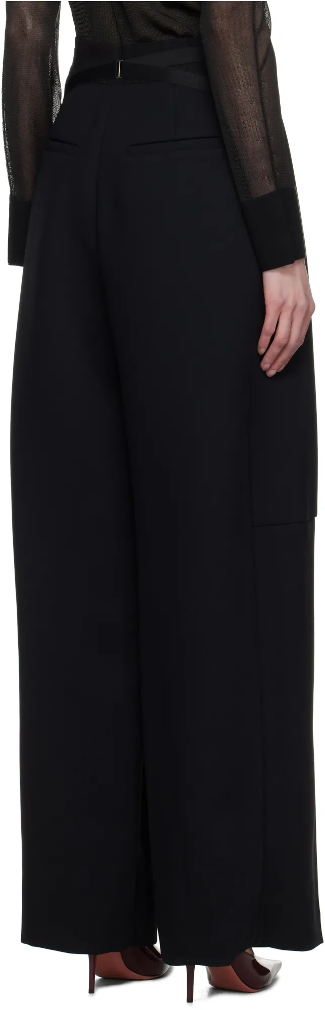 Bonded Crepe Trousers
