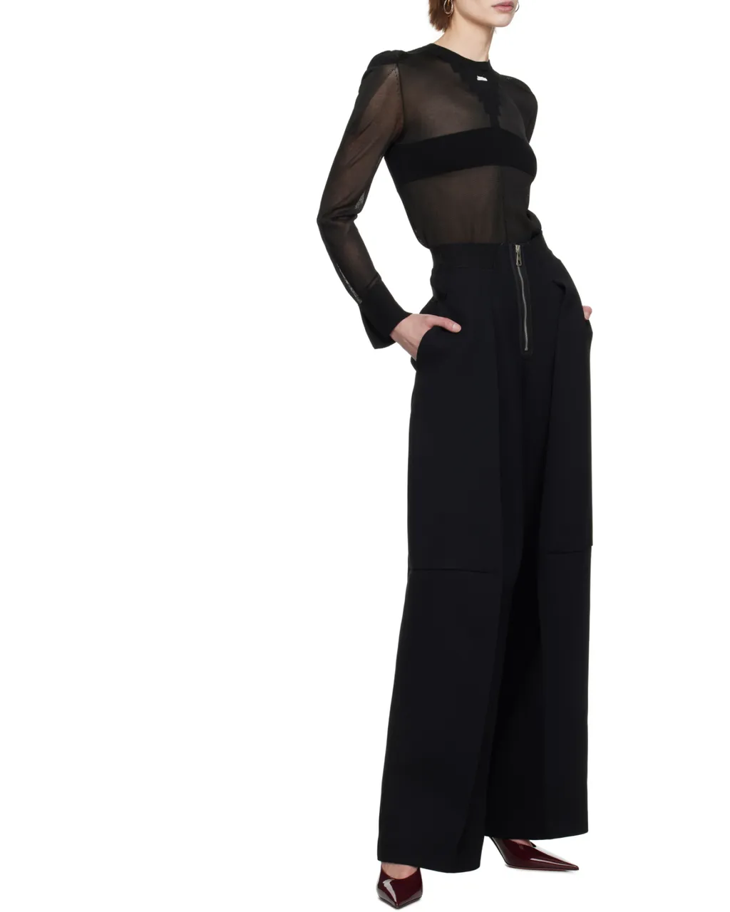 Bonded Crepe Trousers
