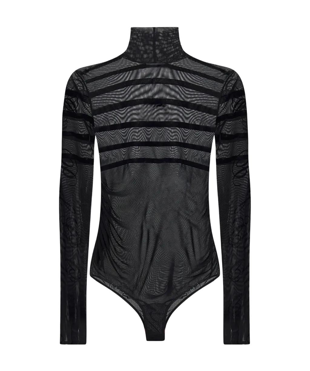 The Striped Velvet Bodysuit
