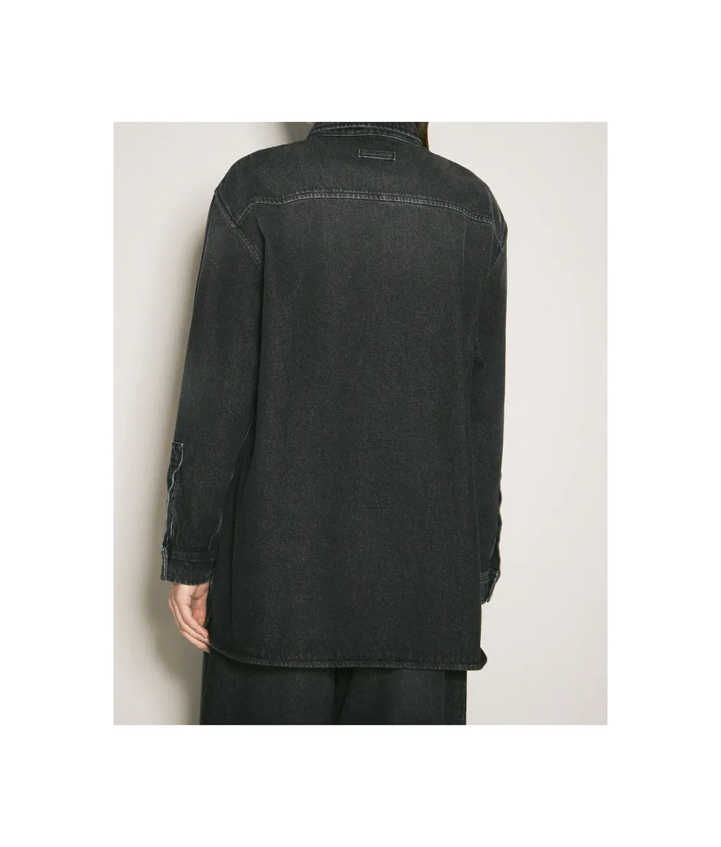 Body Mariniere Printed Denim Shirt