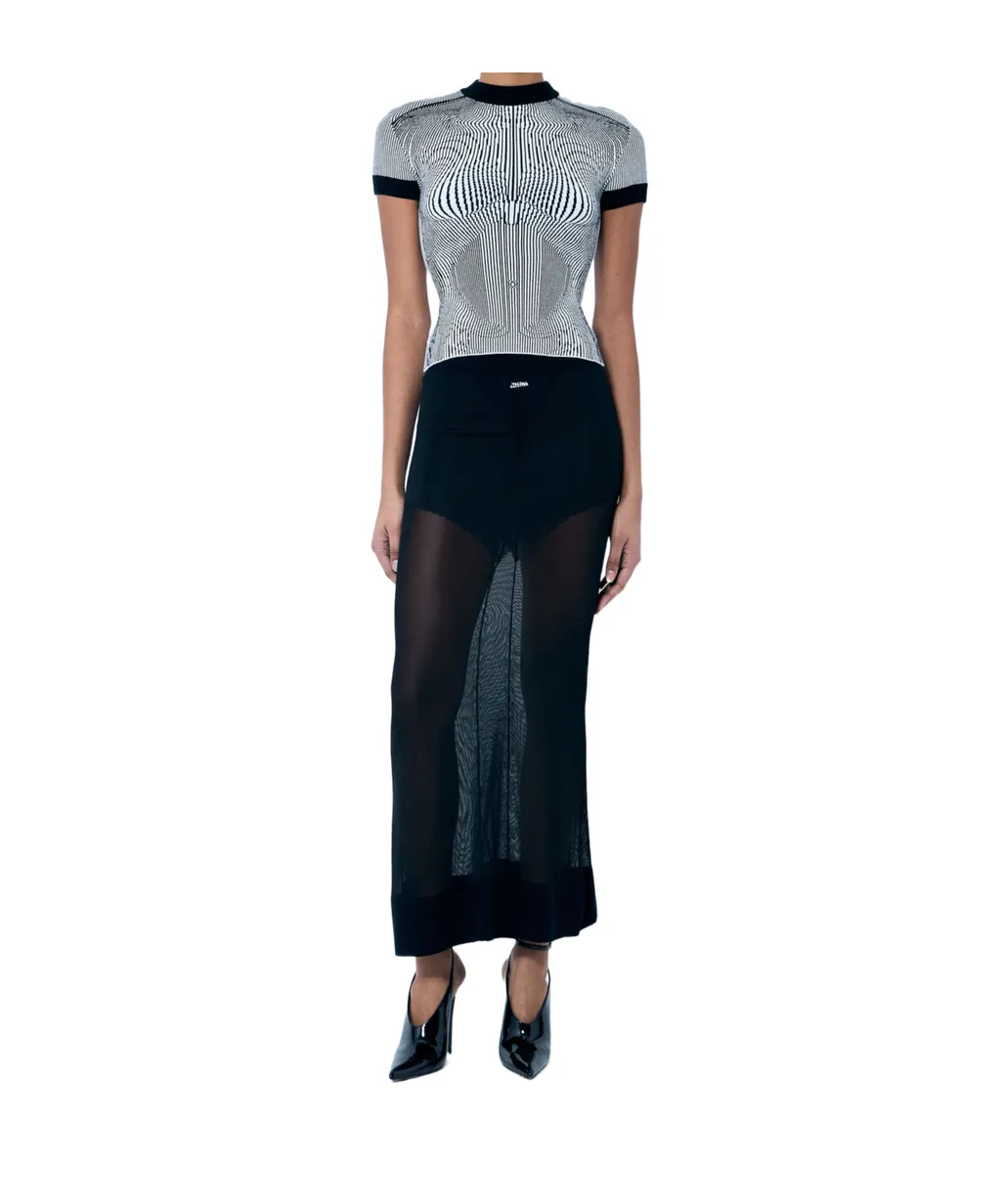 The Logo Knitted Skirt