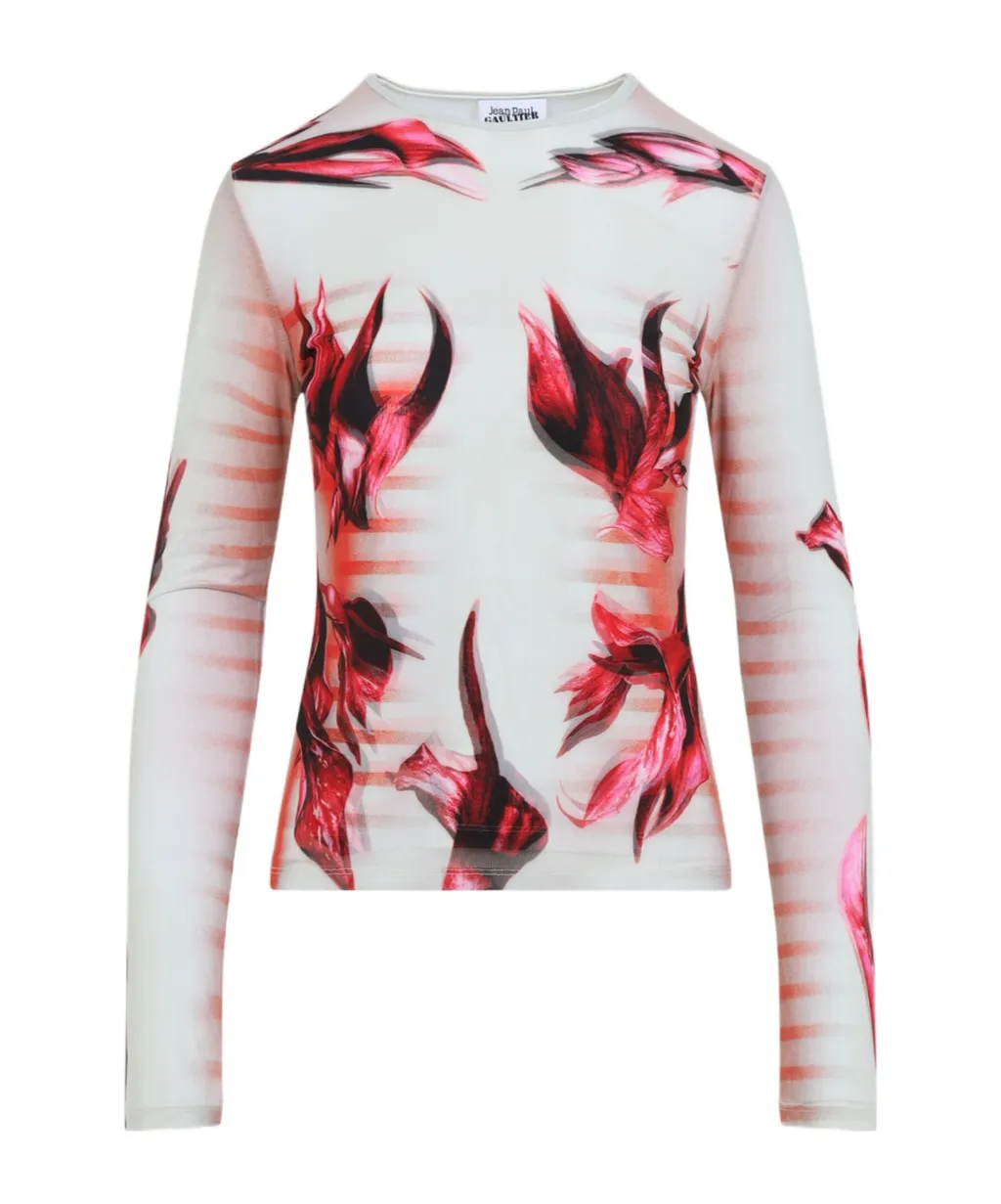 Double-Layered Printed Top