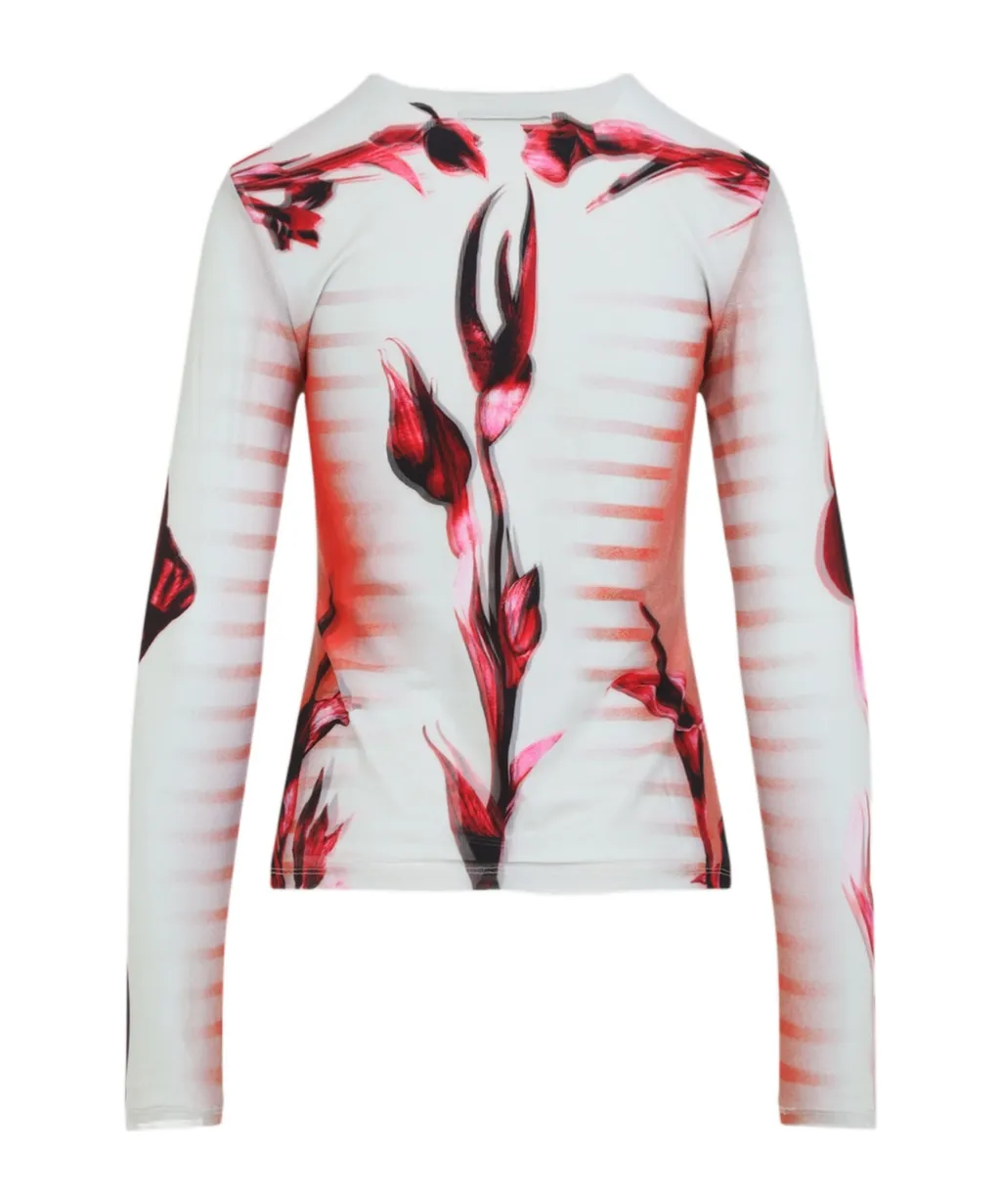 Double-Layered Printed Top