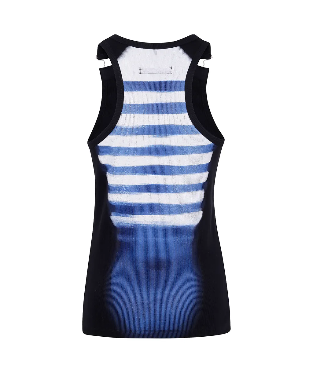 Scoop Neck Striped Top
