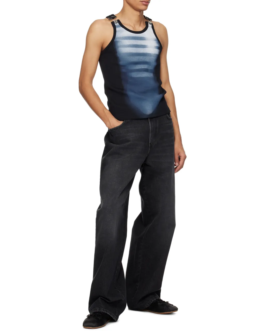Scoop Neck Striped Top
