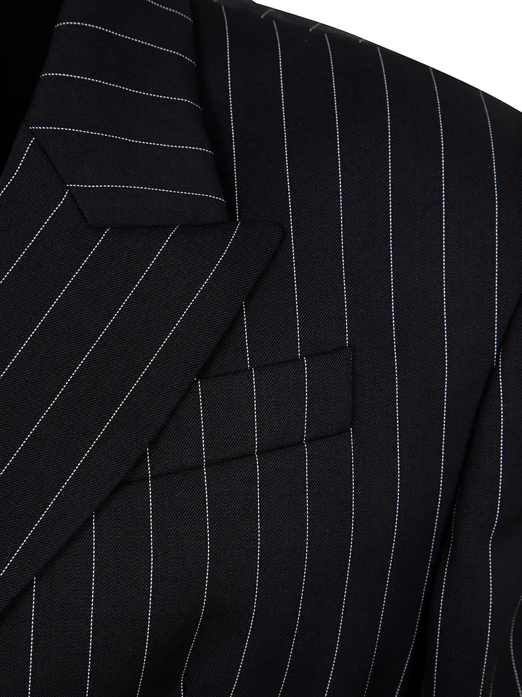 Pinstriped Cropped Blazer