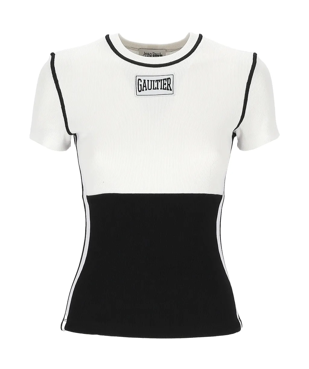 Color Blocked Logo Printed T-Shirt