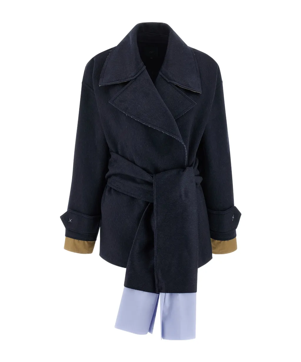 Belted Robe-Style Coat