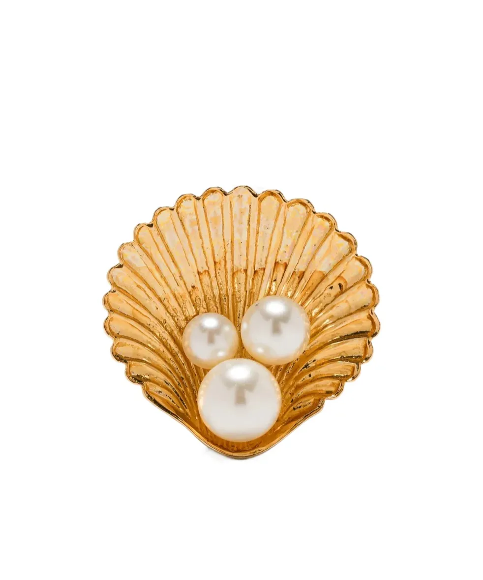 Maricela Shell-Pearl Earrings