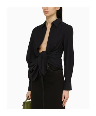 Long-Sleeved Asymmetrical Shirt