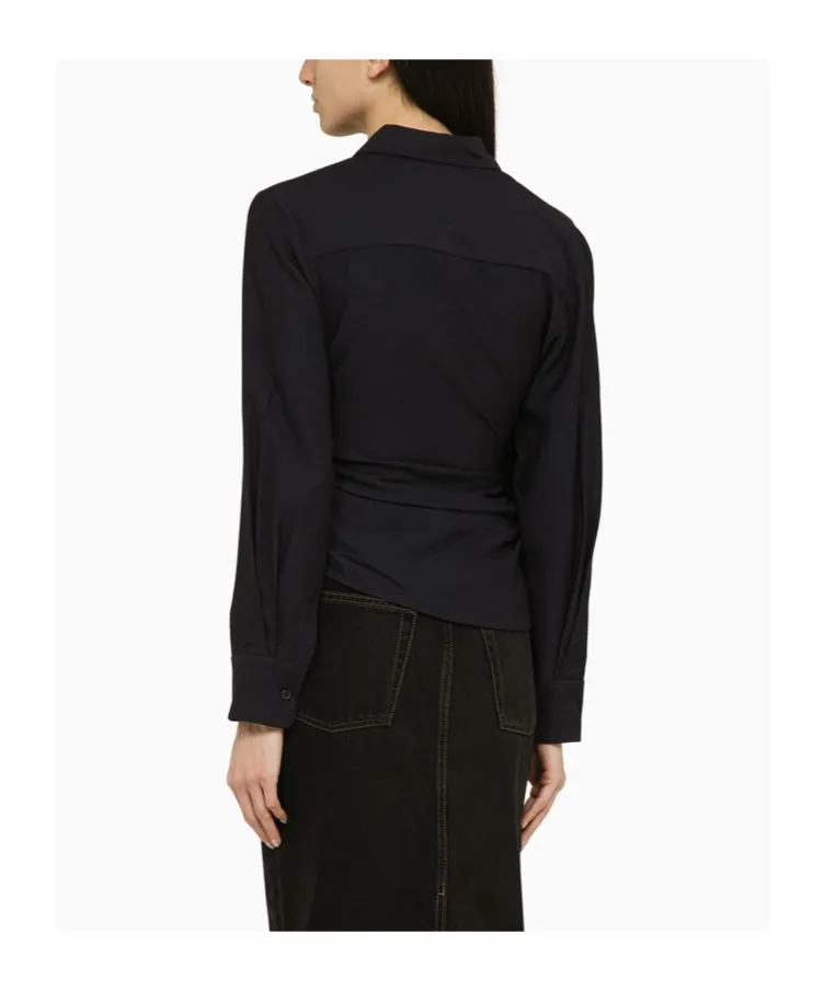 Long-Sleeved Asymmetrical Shirt