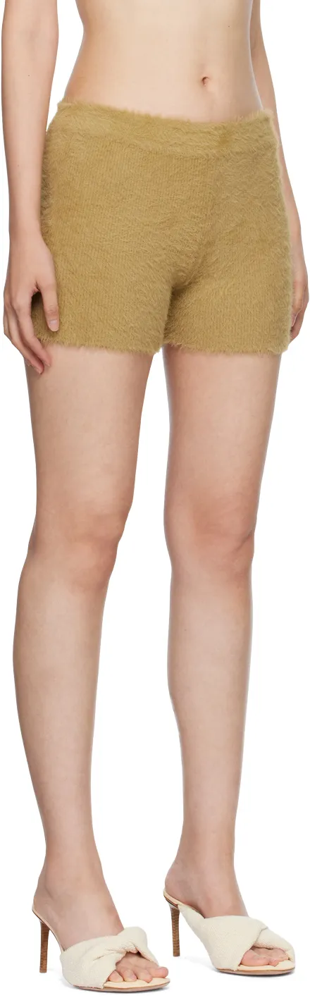 Textured-Knit Mini Shorts