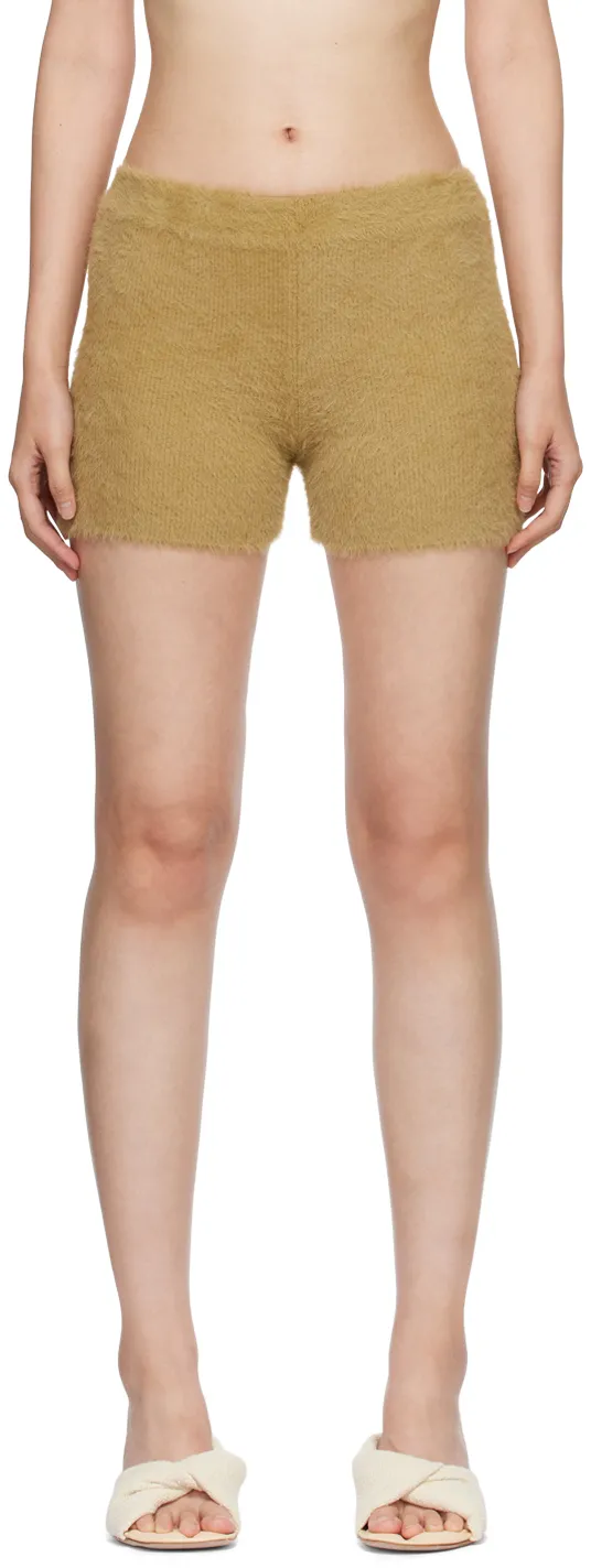 Textured-Knit Mini Shorts