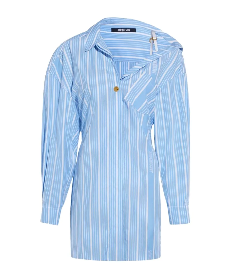 La Mini Robe Chemise Asymmetric Shirt Dress