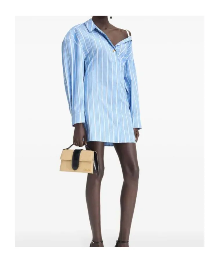La Mini Robe Chemise Asymmetric Shirt Dress