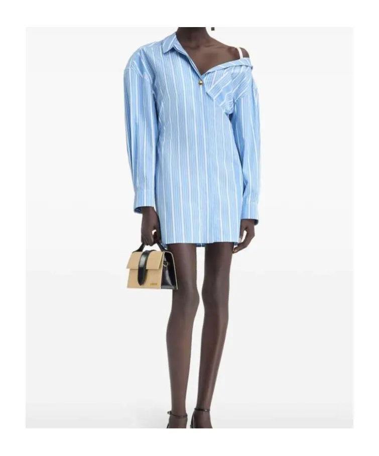 La Mini Robe Chemise Asymmetric Shirt Dress