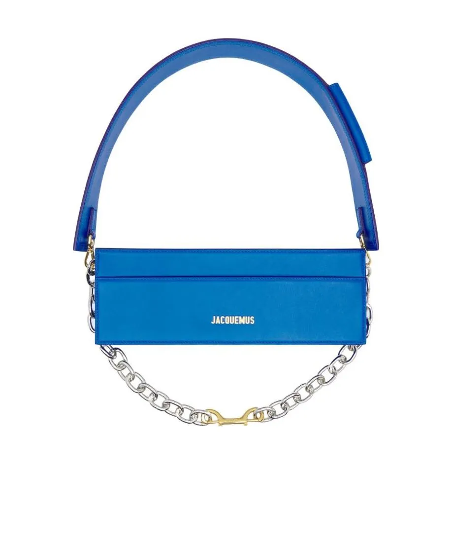Logo-Plaque Leather Shoulder Bag