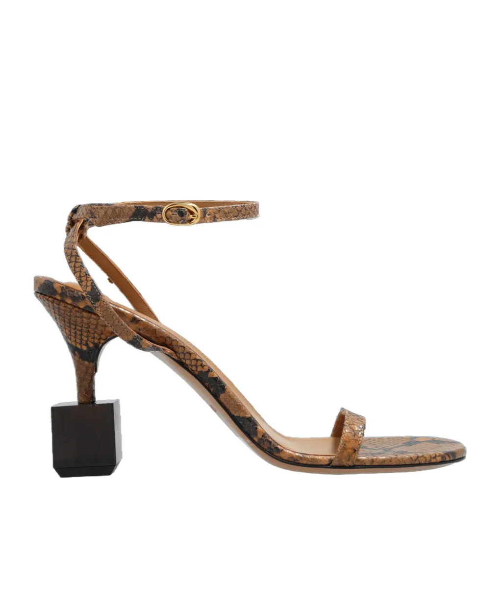 Printed Heeled Sandals