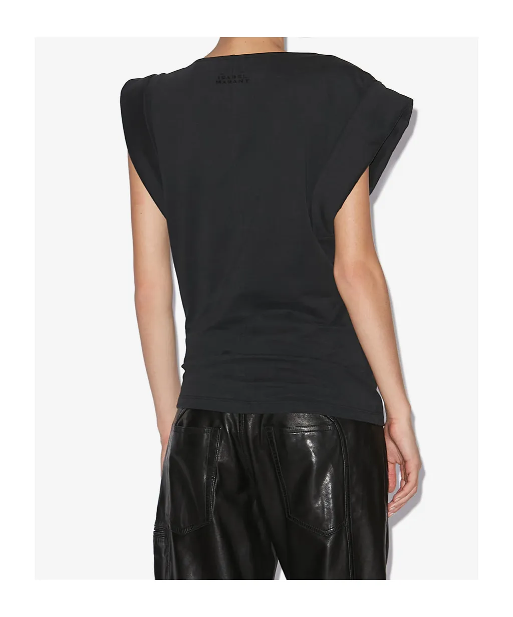 Maisan Cap-Sleeved Top