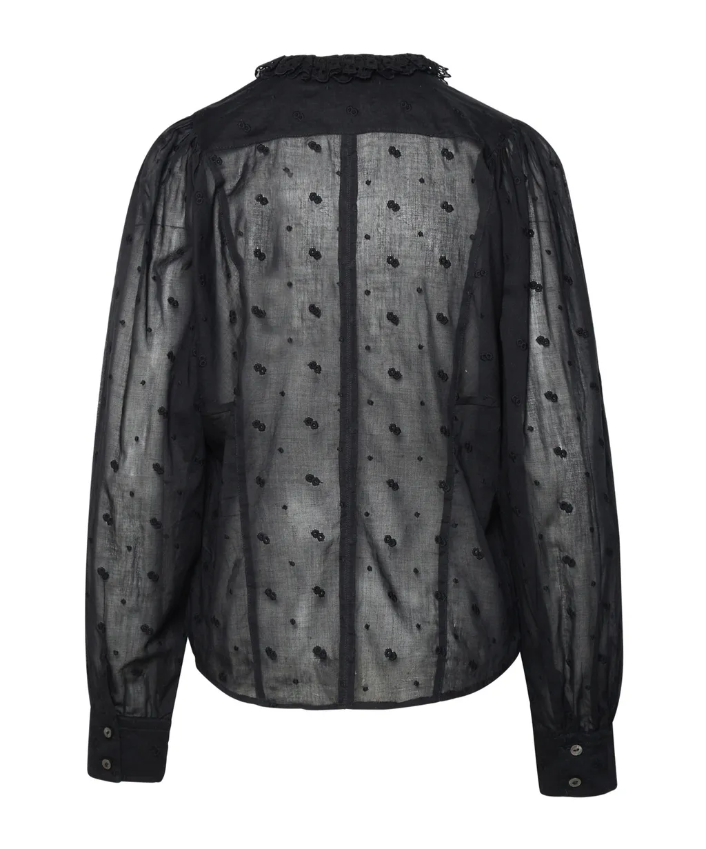 Terzali Floral-Embroidered Blouse